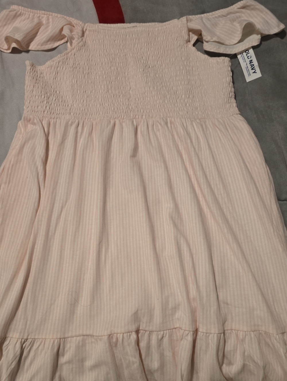 Old Navy Pale Pink Smocked Off-Shoulder Summer Dress